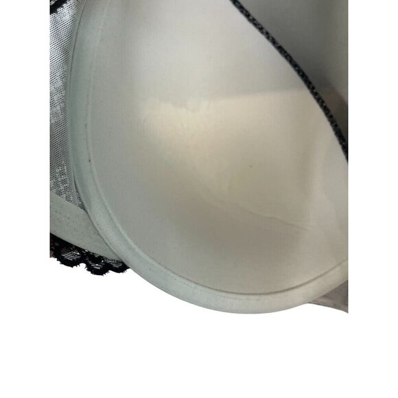 Torrid Bra Floral 46DDD Black Sexy Lace Plunge Push Up Neutral Feminine Staple - Picture 10 of 12